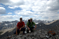 Vern and Wietse on the summit of Morrowmount.