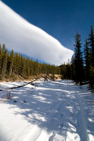 Another cool shot of the high Chinook clouds and the trail back to Burke.