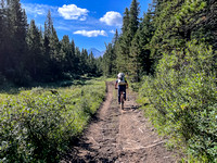 Biking the Pleasant Valley Trail.