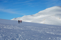 Skiing across the eastern section of the Wapta Icefield.