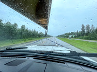 A rainy drive from Carman MB to Vermilion Bay ON.