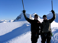 Raf and JW on the summit of St. Nicholas.