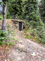 An old cellar, located just uphill from Lizzie's cabin.